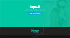 Desktop Screenshot of lupa.fi