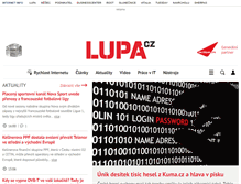 Tablet Screenshot of lupa.cz